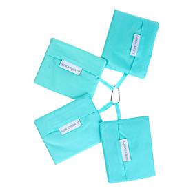 Improvements 4-pack Ripstop Foldable Grocery Totes with Carabiner