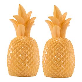Improvements 9" LED Resin Pineapple Lights - Set of 2