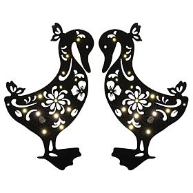 Improvements LED Solar Silhouette Outdoor Stakes - Set of 2 