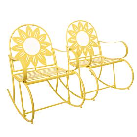 Improvements Set of 2 Metal Rocking Chairs