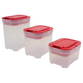 Improvements Set of 3 Pantry Storage Containers