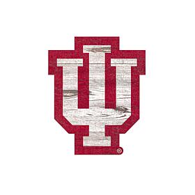 Indiana  Distressed Logo Cutout Sign