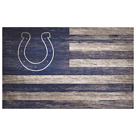 Indianapolis Colts Distressed Flag 11x19