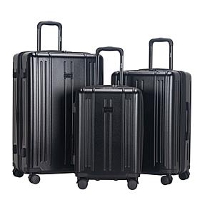 Izod Isla 3-Piece Hard Shell Spinner Luggage Set
