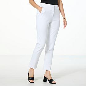 Jaclyn Smith Ponte Slim Ankle Trouser