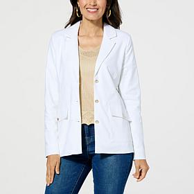 Jaclyn Smith Stretch Linen Blazer
