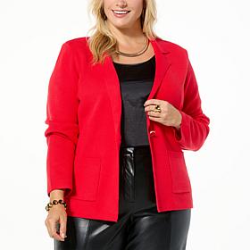 Jaclyn Smith Sweater Knit Blazer