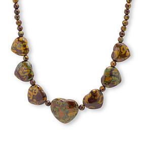Jay King 18" Congolese Flower Calcite Beaded Station Necklace