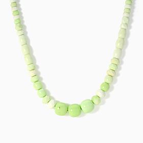 Jay King African Gaspeite SS Necklace 