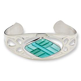 Jay King Campitos Turquoise Inlay Doublet Cuff Bracelet