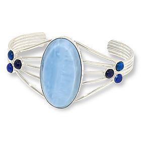 Jay King Gallery Collection Blue Opal and Lapis Cuff Bracelet