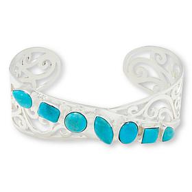 Jay King Gallery Collection Peruvian Turquoise Scroll Cuff Bracelet