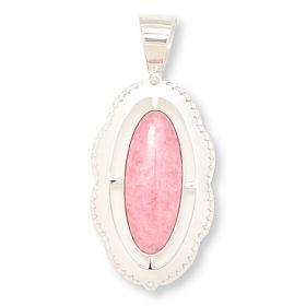 Jay King Gallery Collection Rhodochrosite Sterling Silver Pendant