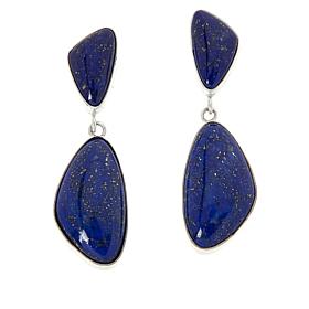Jay King Gallery Collection Sterling Silver Lapis Drop Earrings