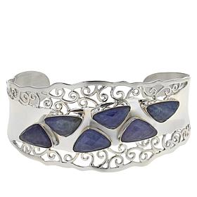 Jay King Gallery Collection Sterling Silver Tanzanite Cuff Bracelet