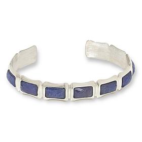 Jay King Gallery Collection Sterling Silver Tanzanite Cuff Bracelet