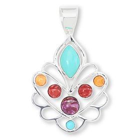 Jay King Gallery Collection Turquoise & Spiny Oyster Shell Pendant
