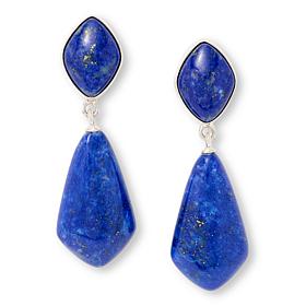 Jay King Lapis Lazuli Sterling Silver Freeform Dangle Earrings