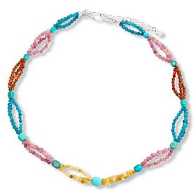 Jay King Multigemstone Color Block Bead Necklace