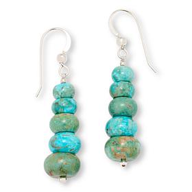 Jay King Spruce Mountain Turquoise Sterling Silver Earrings