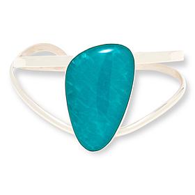 Jay King Sterling Silver Amazonite Cuff Bracelet