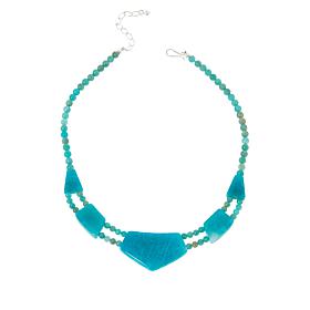 Jay King Sterling Silver Amazonite Necklace