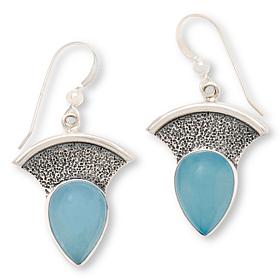 Jay King Sterling Silver Aquamarine Drop Earrings