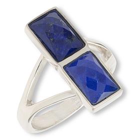 Jay King Sterling Silver Blue Lapis Rectangular Ring