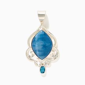 Jay King Sterling Silver Blue Opal & Blue Topaz Pendant