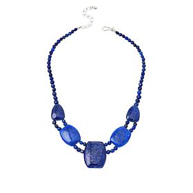 Jay King Sterling Silver Laps/Anhydrite Reversible Necklace