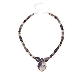 Jay King Sterling Silver Multicolor Porcelain Jasper Necklace