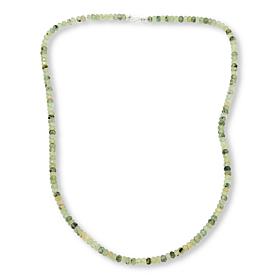 Jay King Sterling Silver Prehnite Bead 36" Necklace