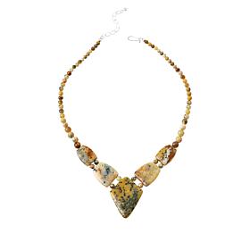 Jay King Sterling Silver Rainforest Opal Necklace