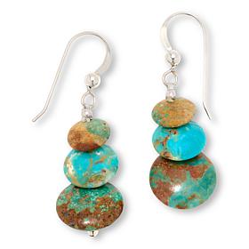 Jay King Sterling Silver Sacred Cloud Mountain Turquoise Earrings