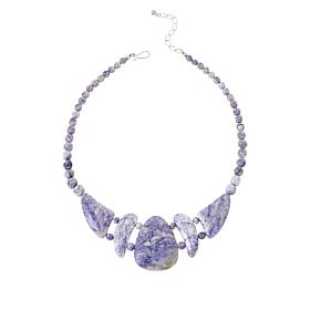 Jay King Sterling Silver Violet Stone Necklace