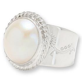 Jay King Sterling Silver White Mabé Pearl Ring
