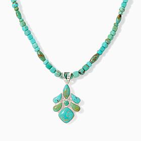 Jay King Turquoise Chilean Pendant Necklace, Sterling Silver
