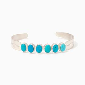 Jay King Turquoise Kingman Sterling Silver Cuff