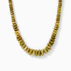 Jay King Volcanic Opal Disk Necklace, Sterling