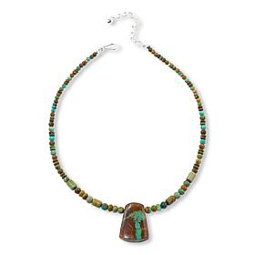 Jay King Yellow Seven Multicolor Turquoise 18" Necklace