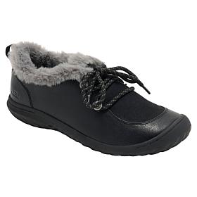 JBU Dalia Moccasin-Style Shoe with Faux Fur Trim