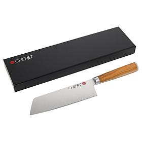Jet Tila 7" Laser-Etched Full Tang Chef Deba Knife in Gift Box