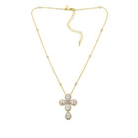 Joan Boyce Bobbette's "Never Alone" 8.64ctw CZ Cross Pin/Pendant