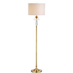 Jonathan Y Adalyn 61"   Crystal and Brass LED Floor Lamp