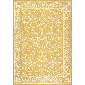 JONATHAN Y Charleston Vintage Filigree Indoor/Outdoor 5' x 8' Rug