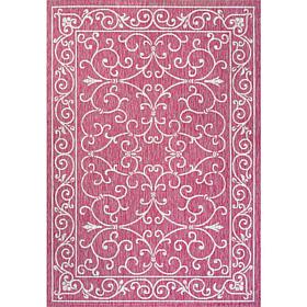 JONATHAN Y Charleston Vintage Filigree Indoor/Outdoor 9' x 12' Rug