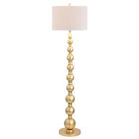 JONATHAN Y Gold Adriana 62.5" Metal LED Floor Lamp