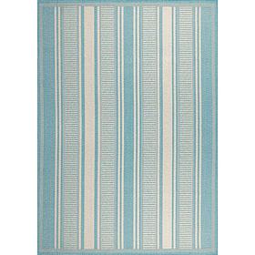 JONATHAN Y Haynes Modern Double Stripe Indoor/Outdoor 8' x 10' Rug