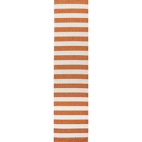 JONATHAN Y Negril Two-Tone Wide Stripe Indoor/Outdoor 2' x 8' Runner