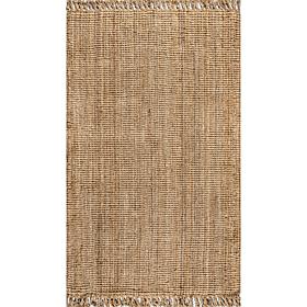 Jonathan Y Pata Hand Woven Chunky Jute 8' x 10' Area Rug with Fringe